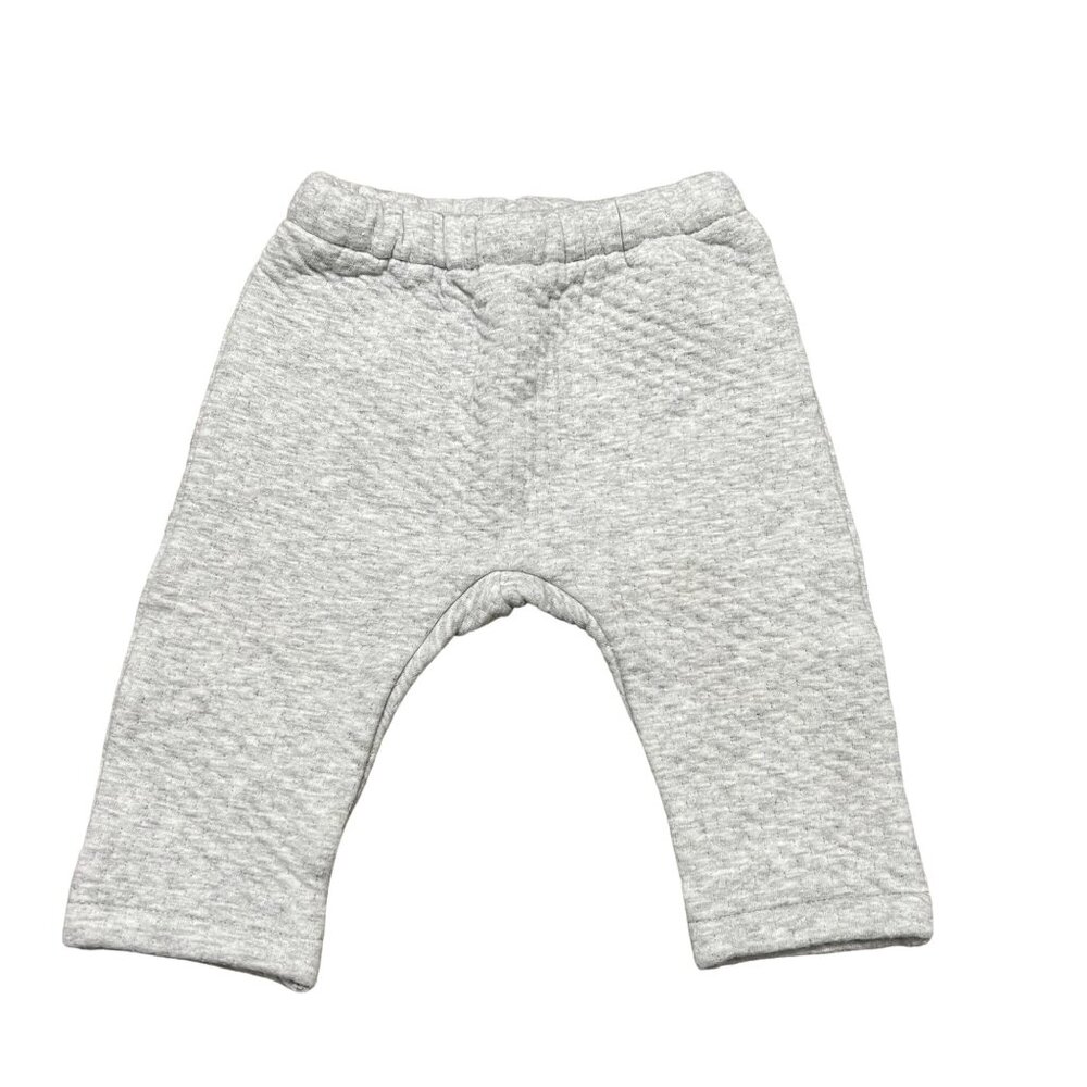 Jacadi Paris Light Gray Quilted Baby Pants Unisex Size 6-9 Months - Picture 1 of 3